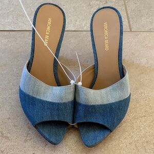 Veronica Beard Thora Denim Mules